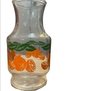 Anchor hocking vintage orange juice pitcher 2qt